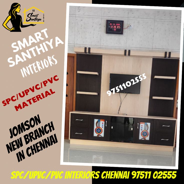 low cost pvc tv showcase design